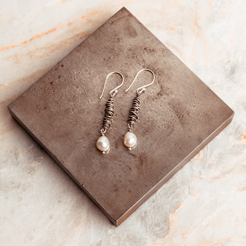 pearl drop earrings unique