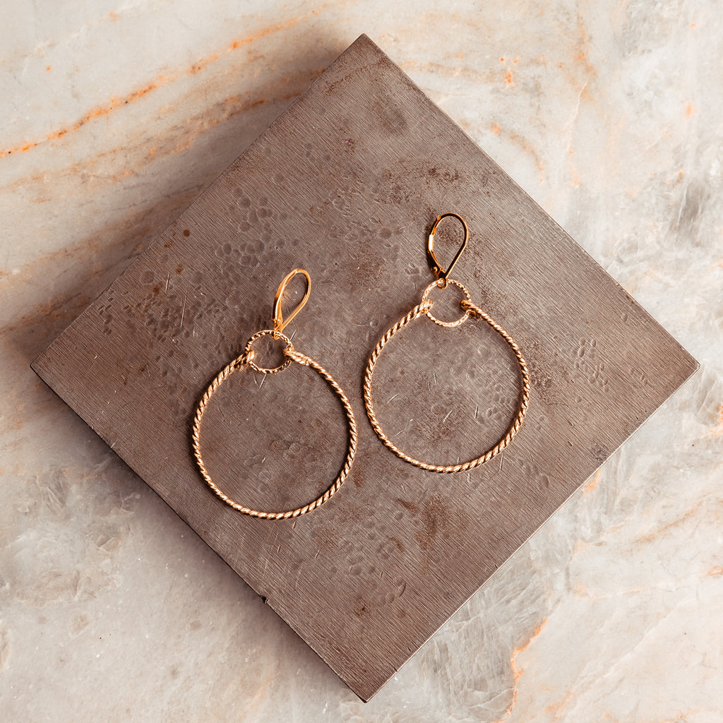 handmade unique hoop earrings