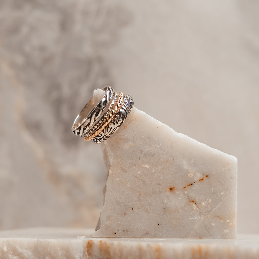 classic stacking rings for woman