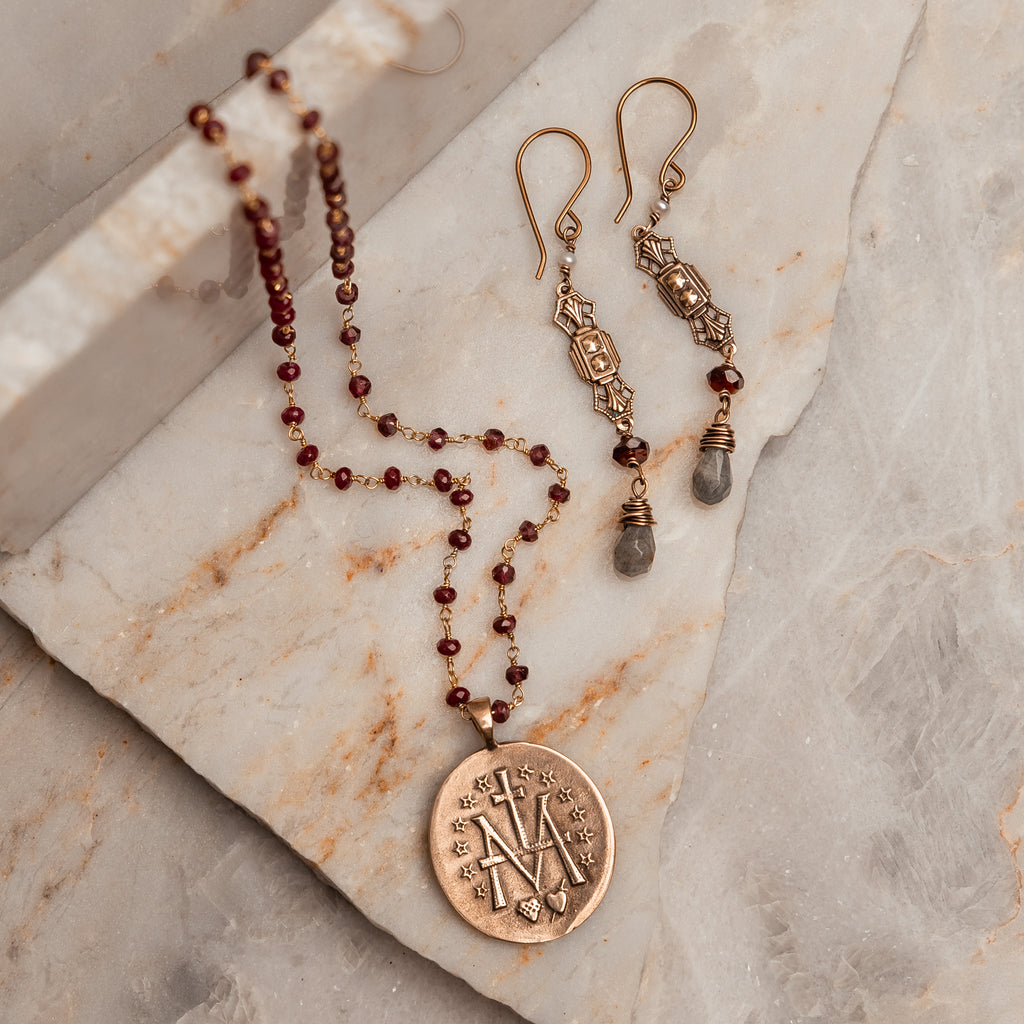 Unique Genise Necklace symbolizing faith and divine mercy