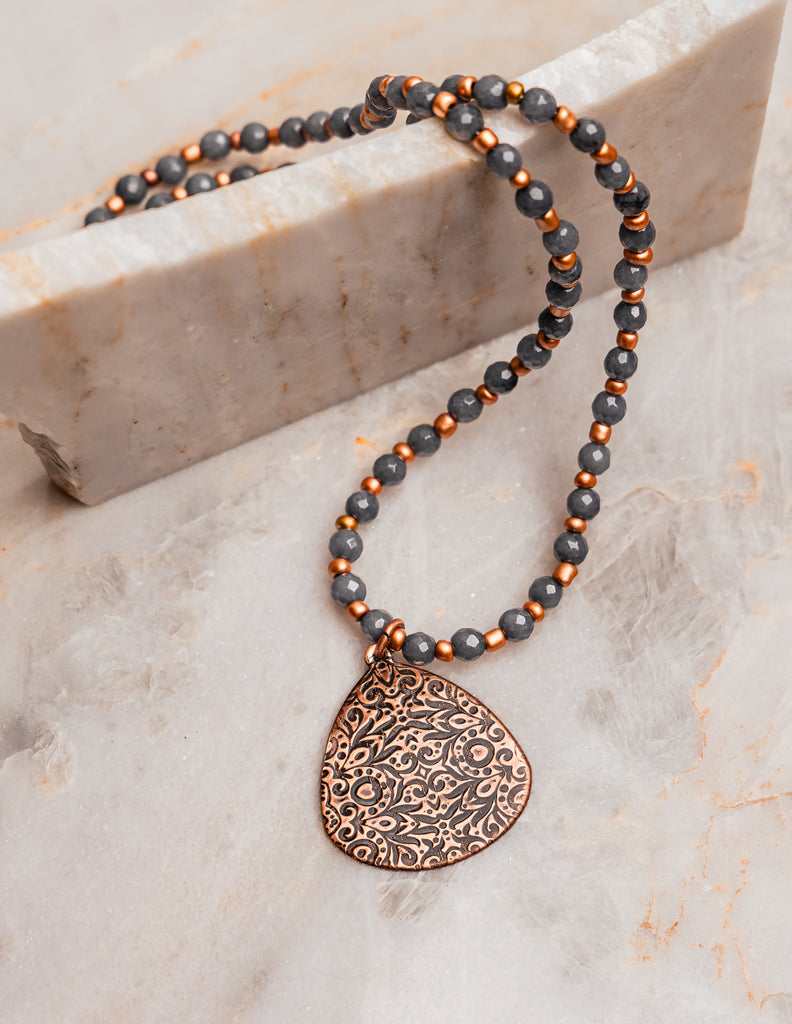 gorgeous handcrafted bohemian necklace