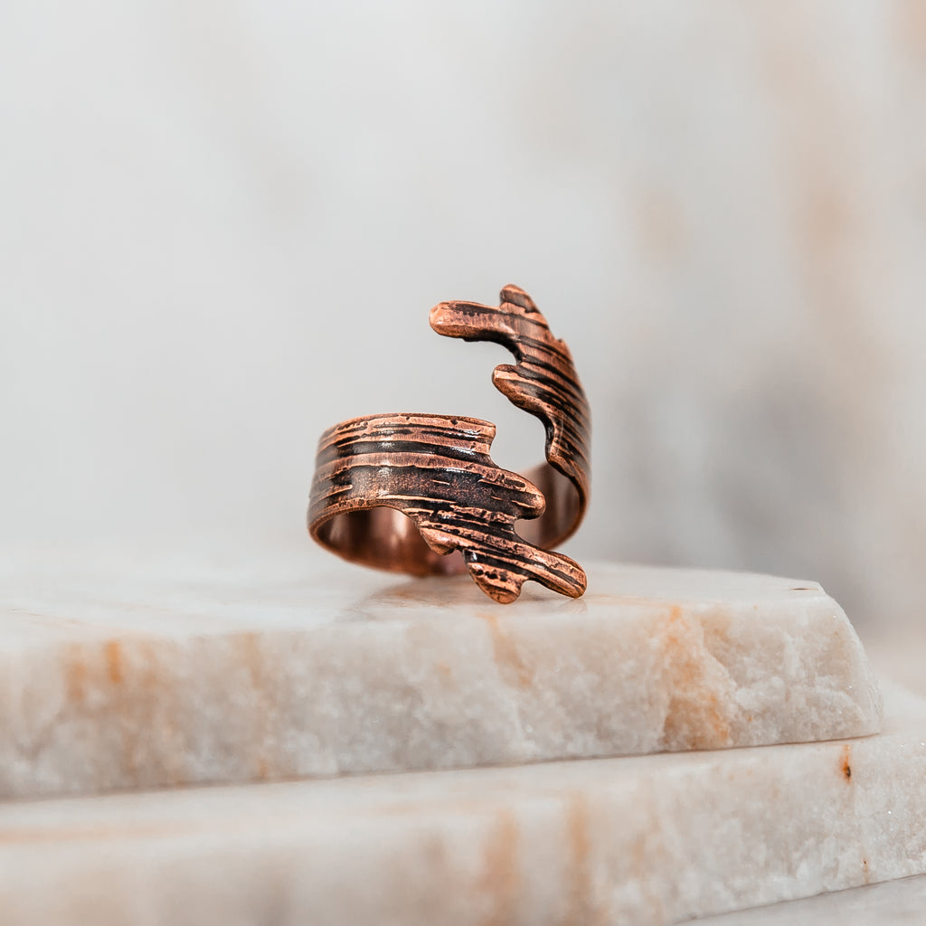 copper adjustable ring