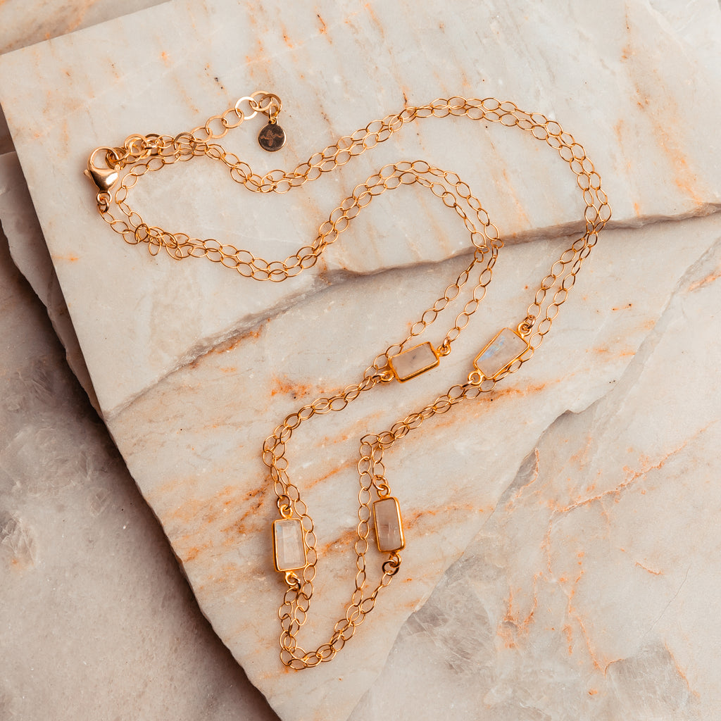 gold layering necklace