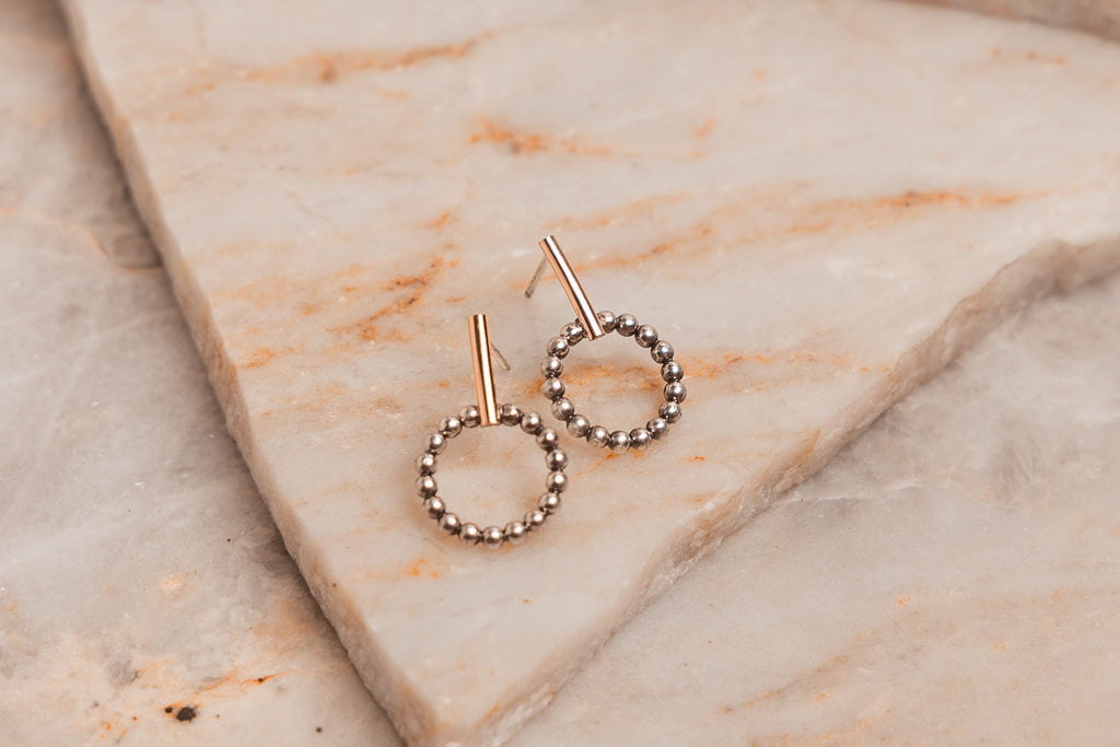 Lightweight artisan earrings that add a modern touch to casual and professional outfits