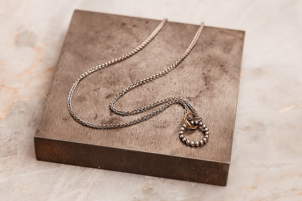 Minimalist necklace for women who love unique, handcrafted jewelry with a modern classic feel