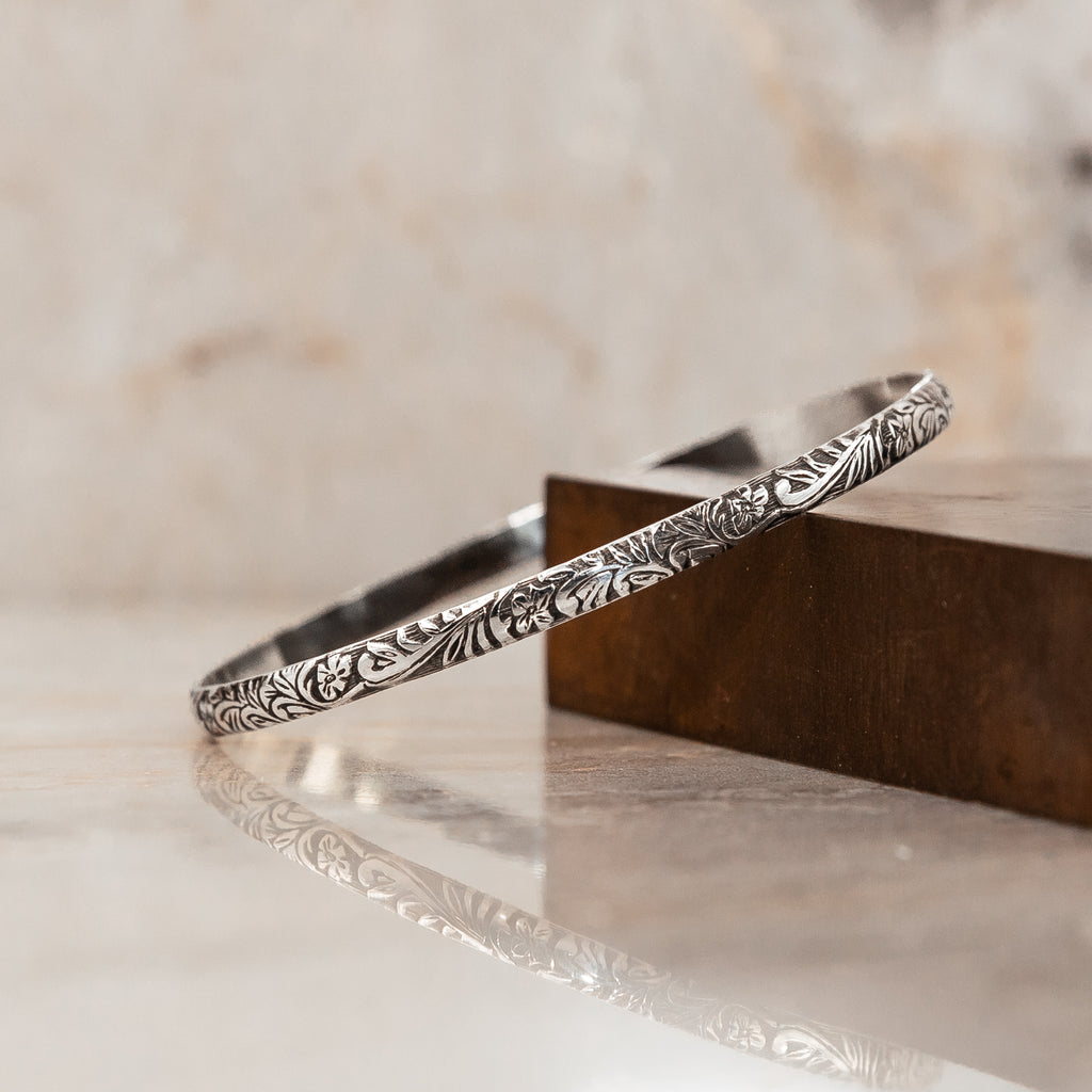 classic sterling silver bangle bracelet