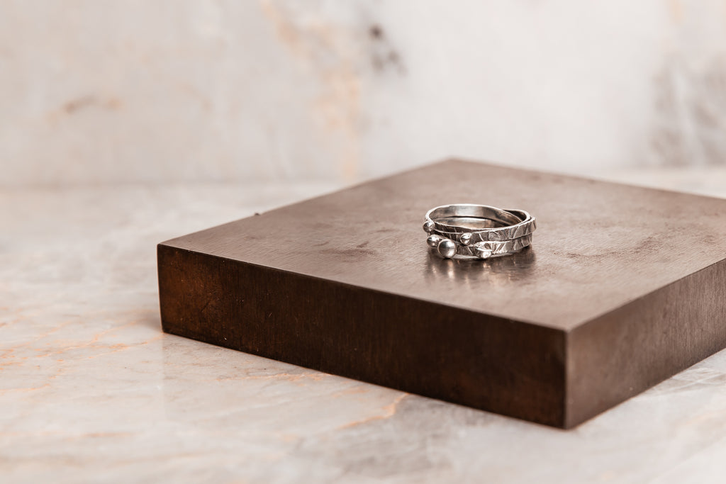 unique silver wrap ring