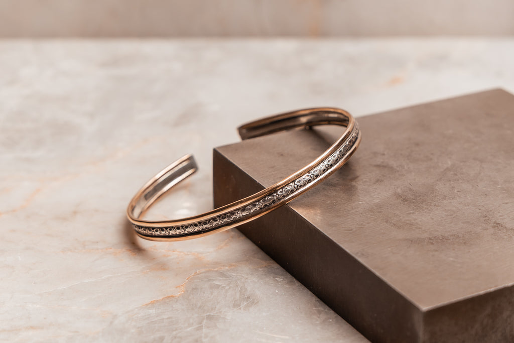 Handcrafted sterling silver and gold-filled bracelet designed for everyday elegance and timeless style.