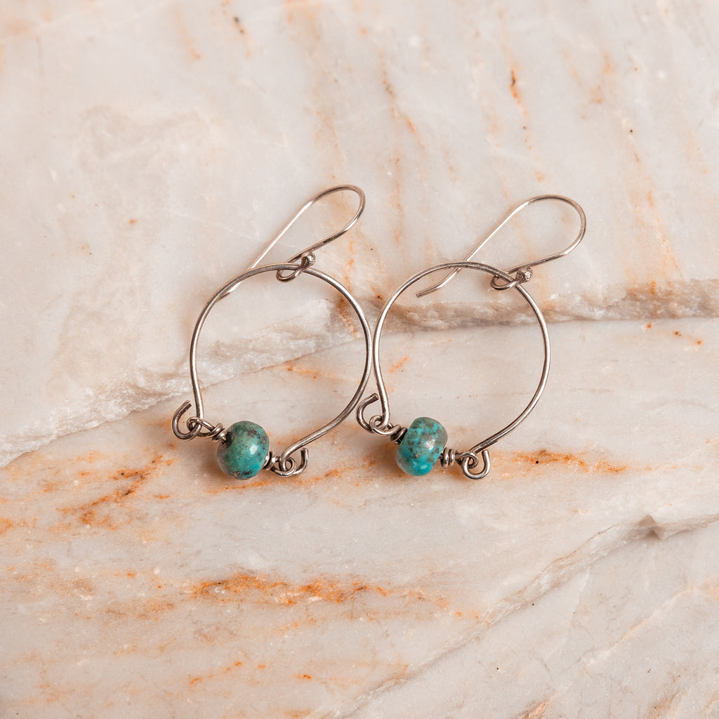 unique silver hoop earrings