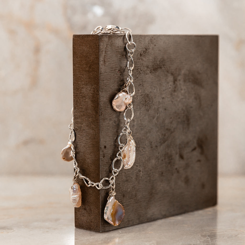 gift for beach lover pearl bracelet