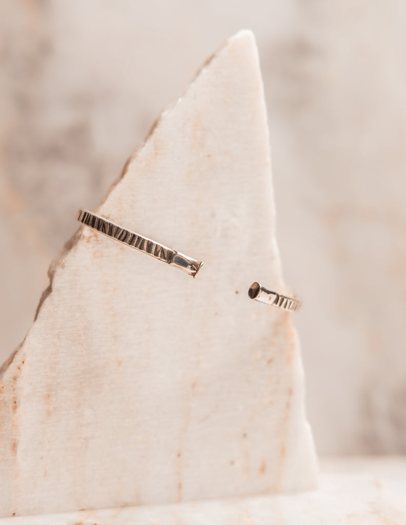 Elegant sterling silver cuff bracelet for women who love unique artisan jewelry