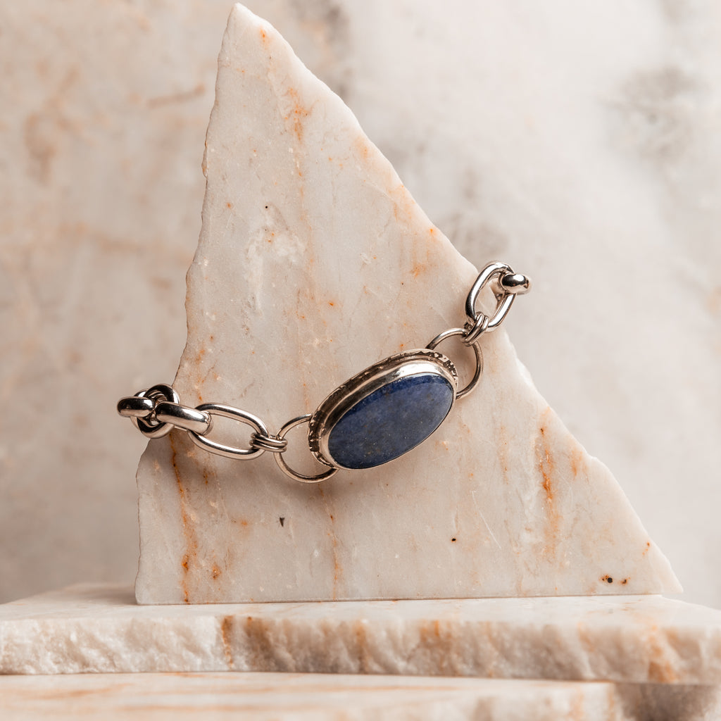 blue lapis lazuli bracelet