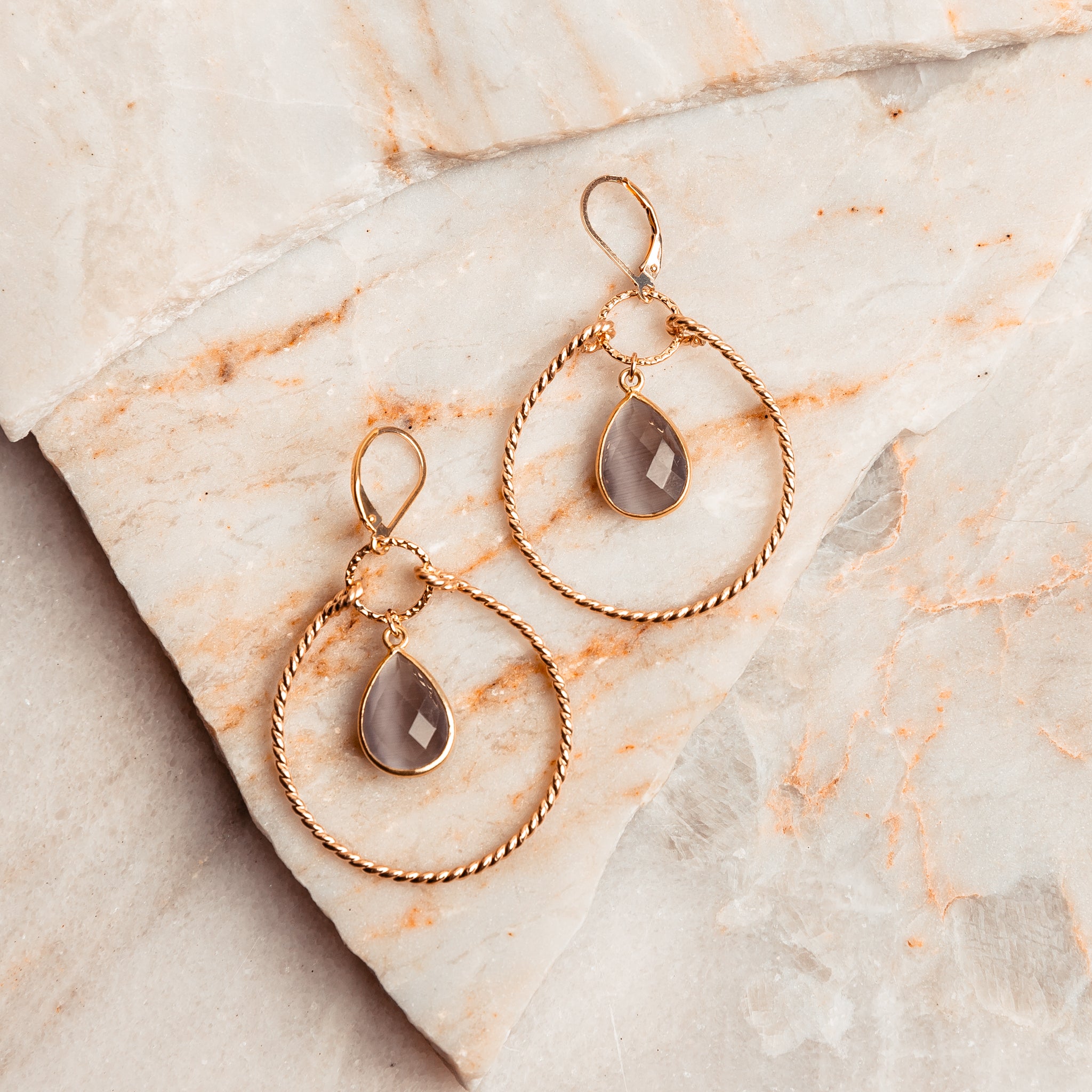 Gemstone hoops hotsell