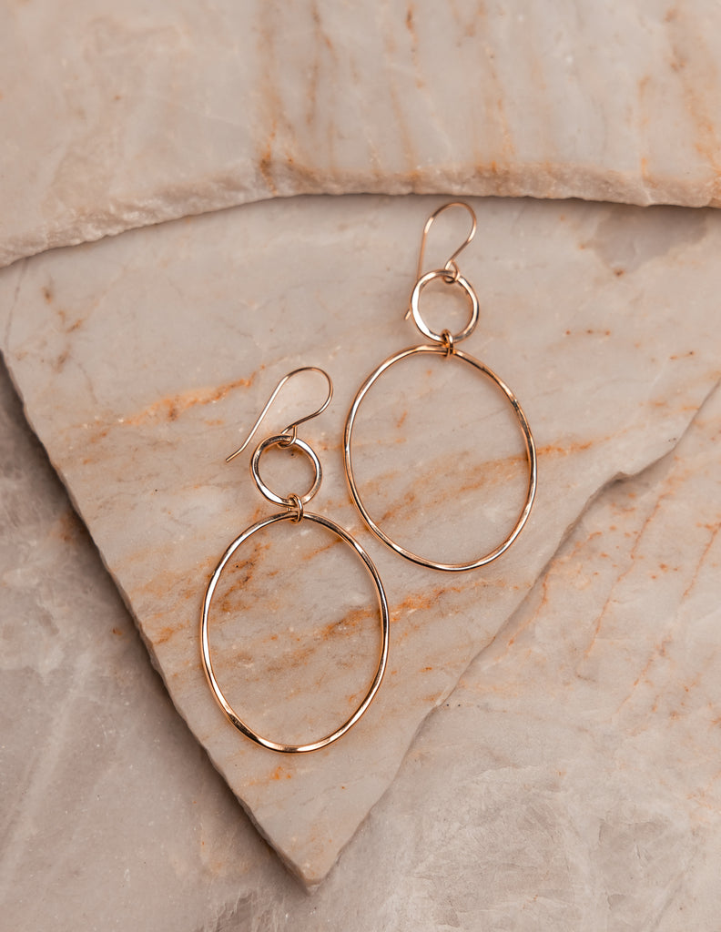 handcrafted lightweight gold-filled hoops with organic hammered texture for elegant style