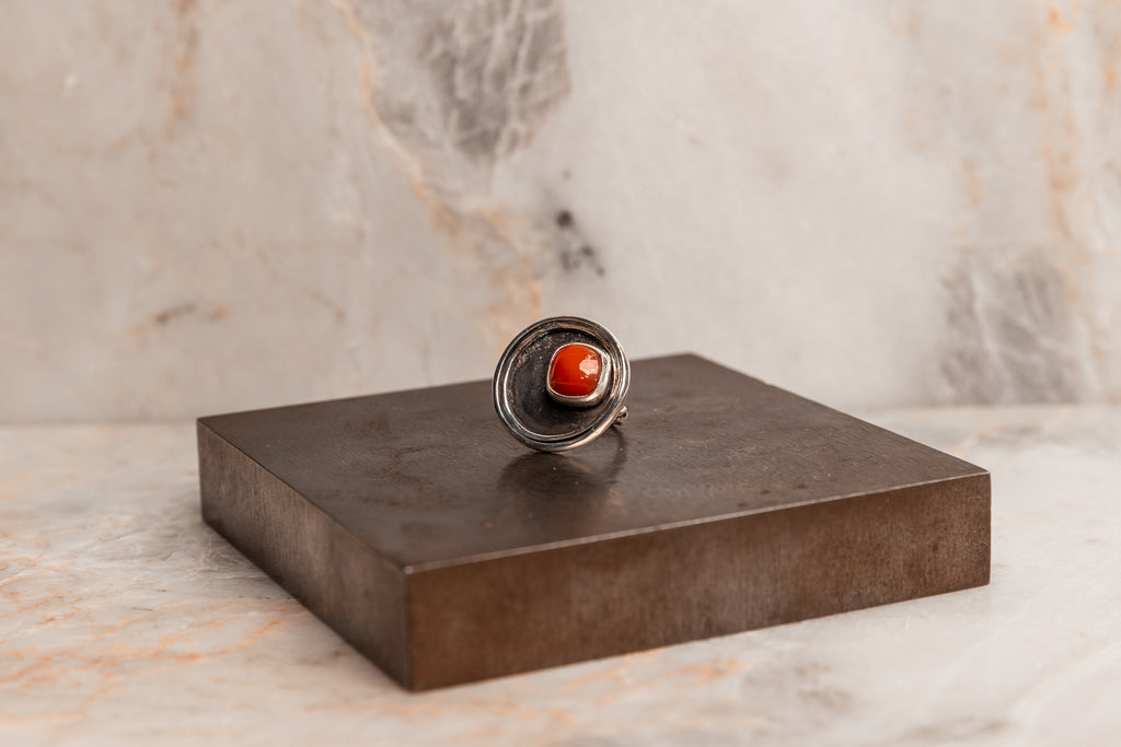 red stone statement ring