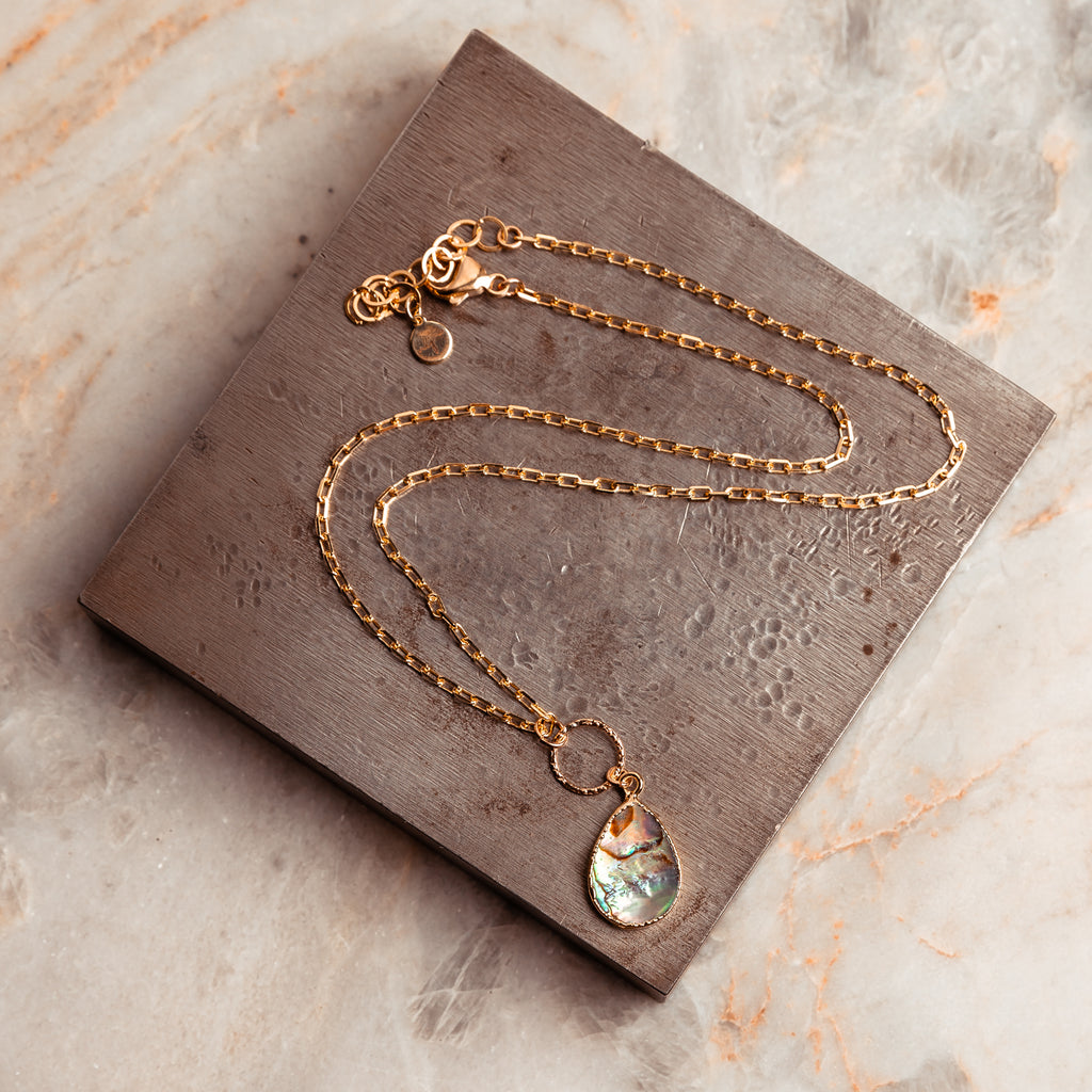 simple gold necklace gift or woman