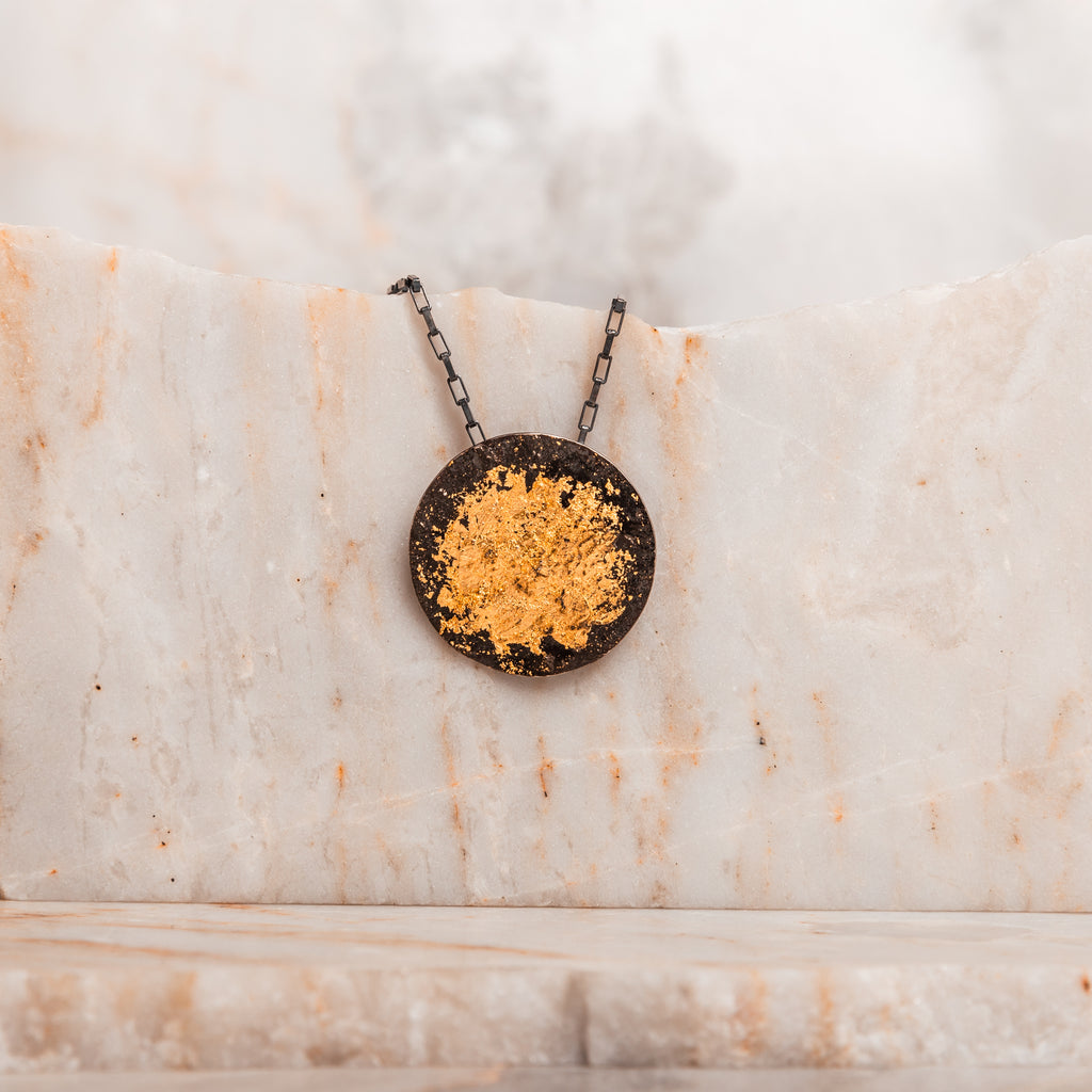 unique silver and gold necklace