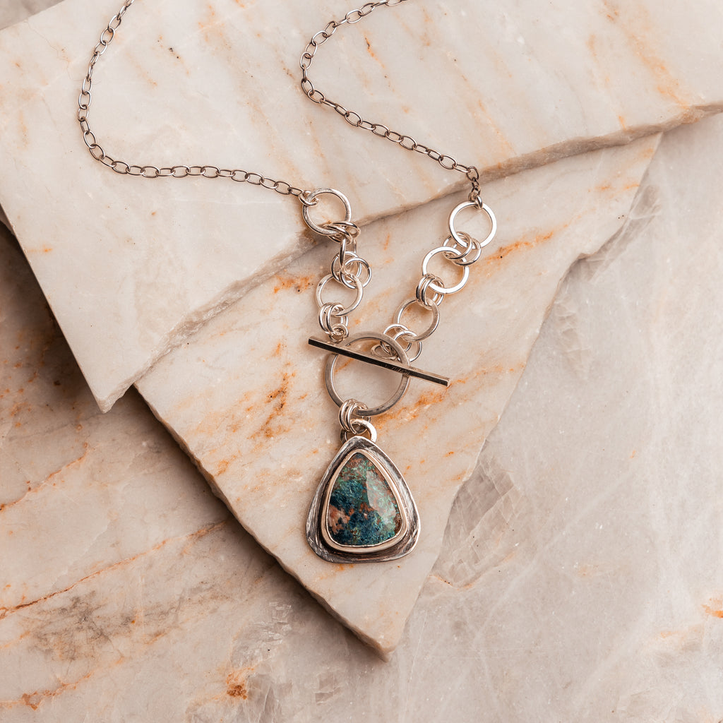 ne of a Kind Shattuckite Gemstone Necklace | Artisan Made – LJ
