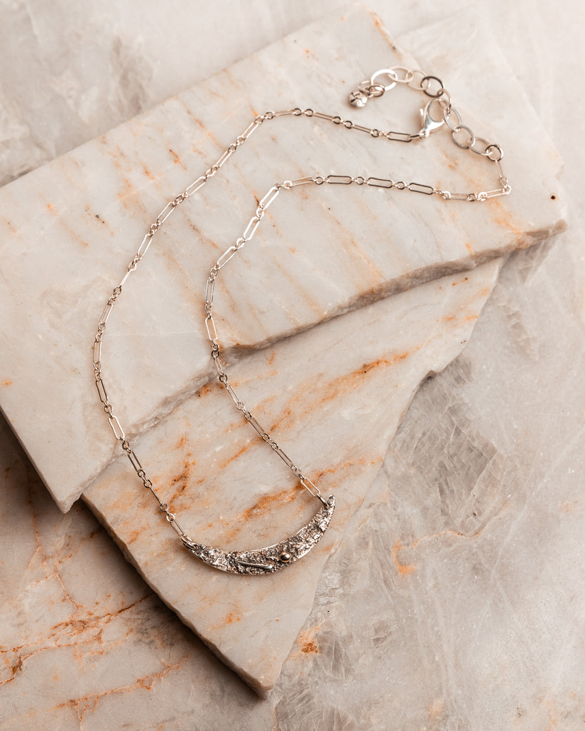silver and gold necklace unique