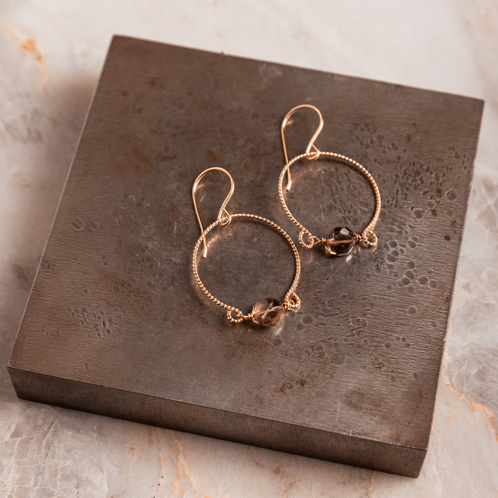 unique gold hoop earrings