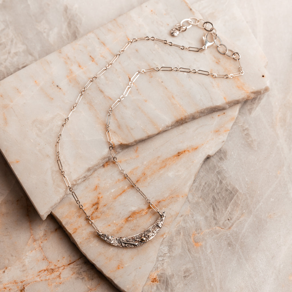unique crescent necklace