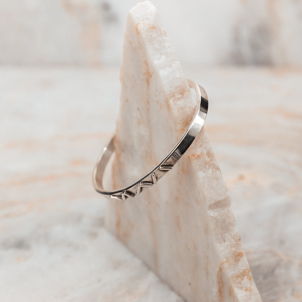 hand crafted silver bracelet