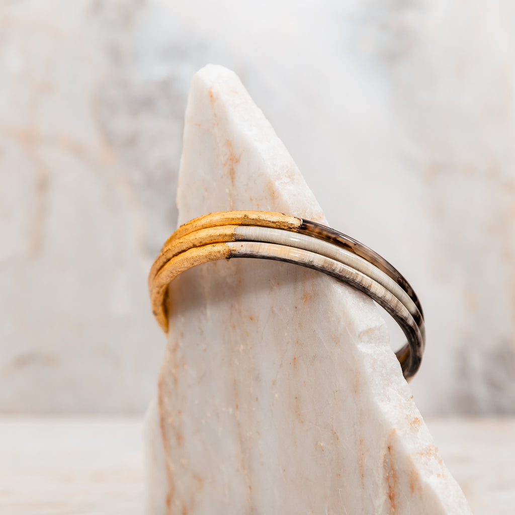 tortoise shell horn bracelet 