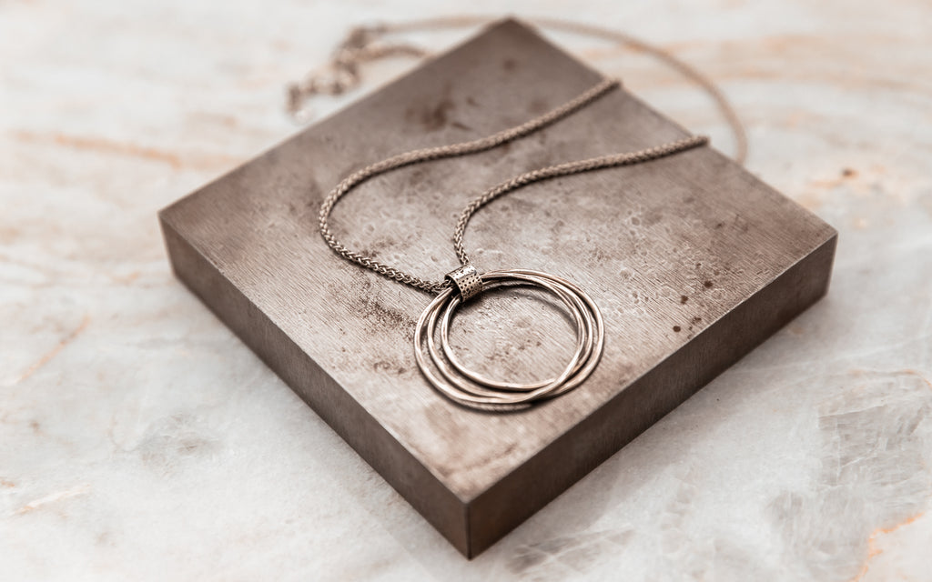 hand crafted silver necklace
