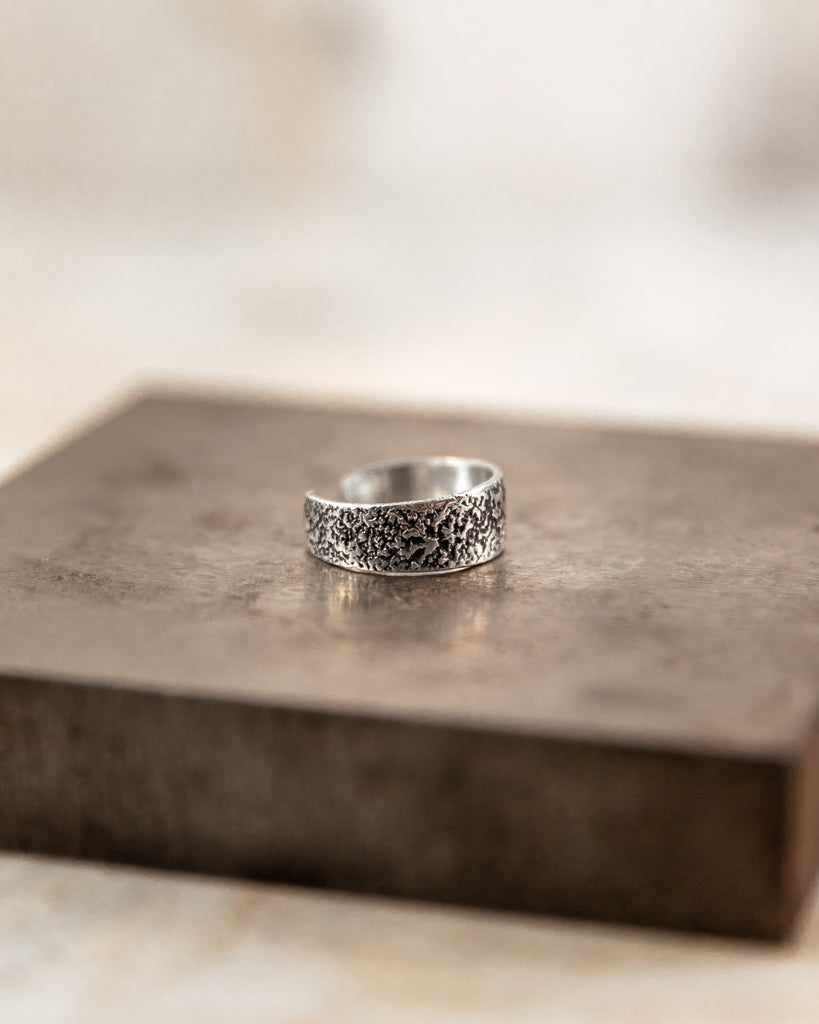 boho silver ring