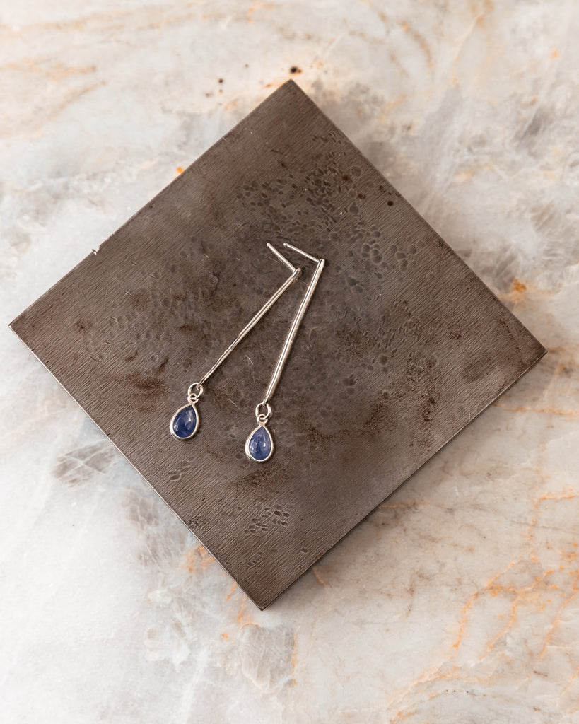 blue gemstone earrings
