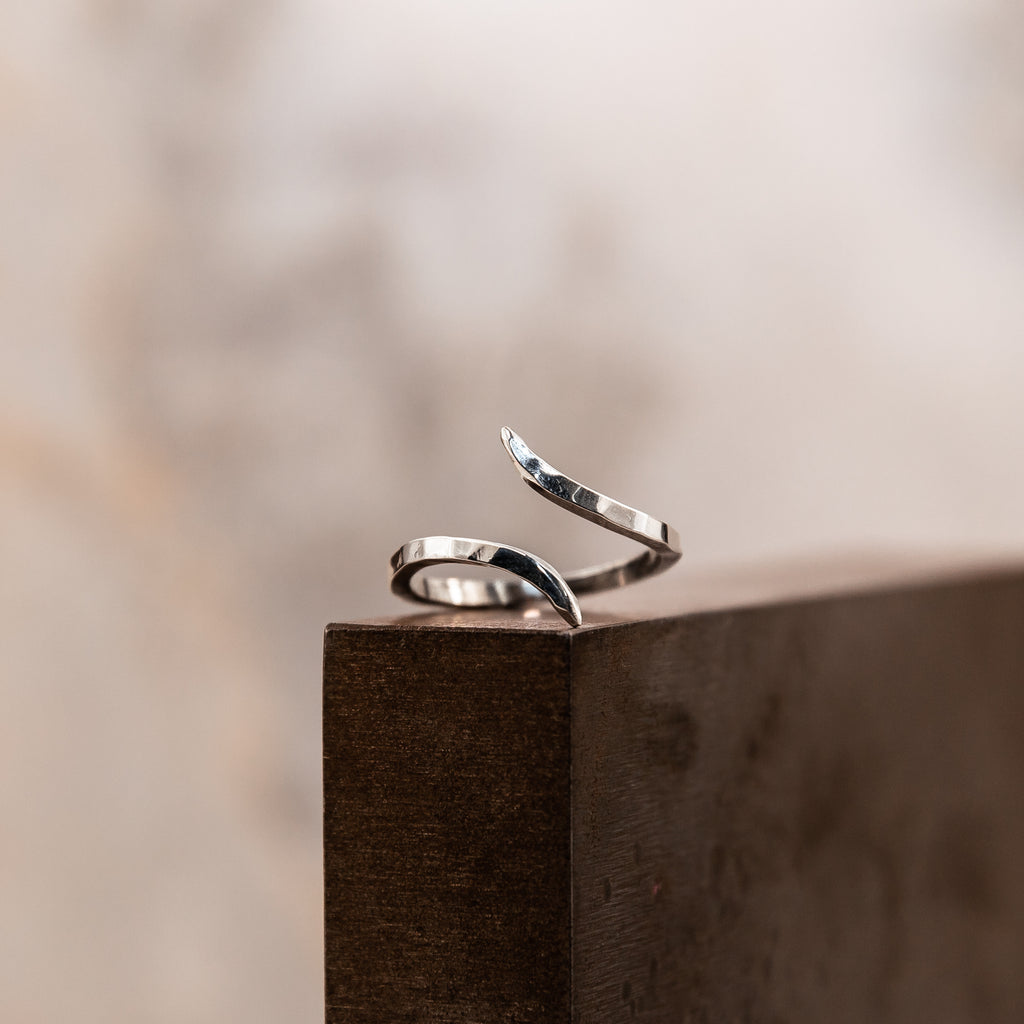 run silver ring adjustable