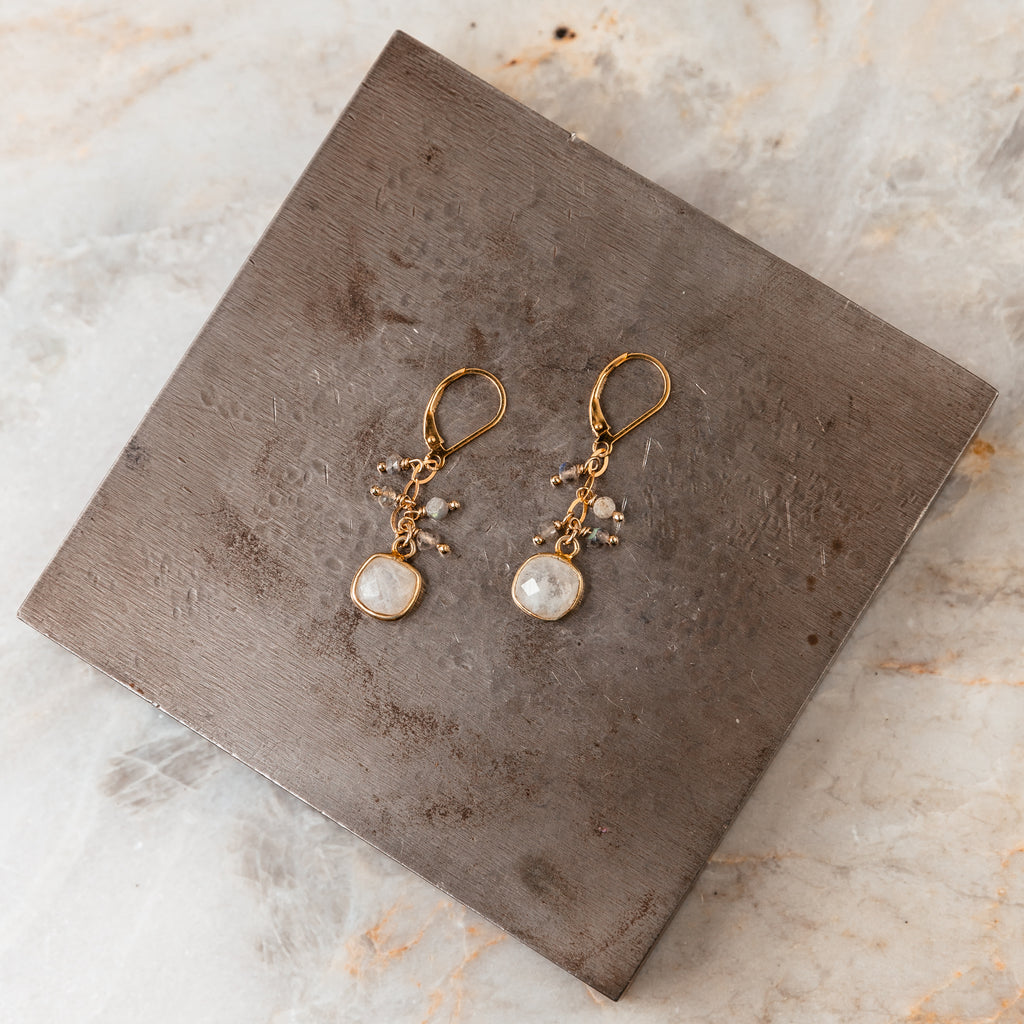 beautiful moonstone earrings