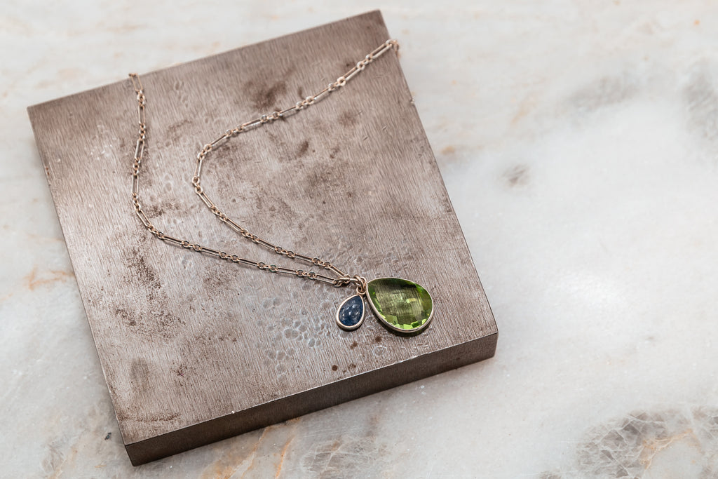 amethyst sterling silver necklace