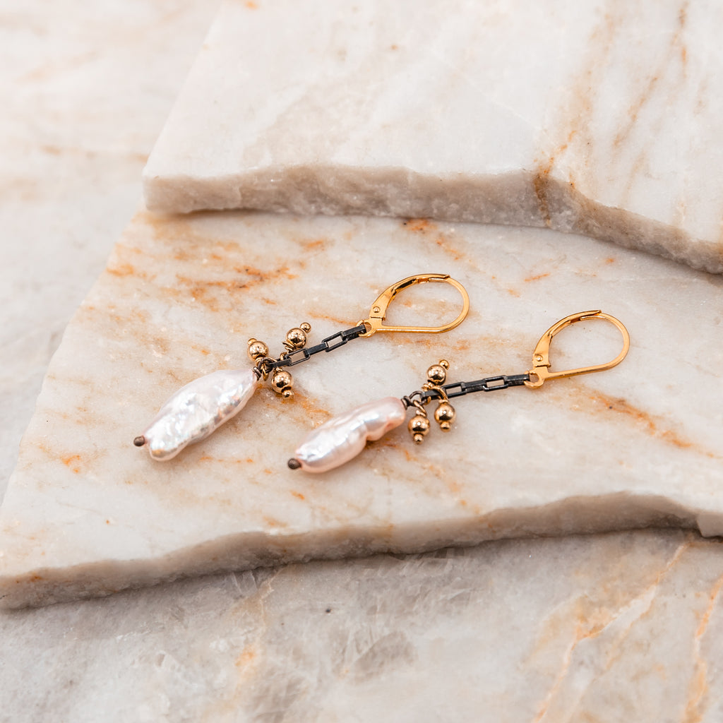unique pearl earrings