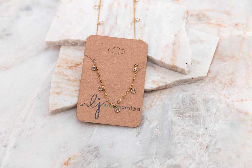 simple gold necklace