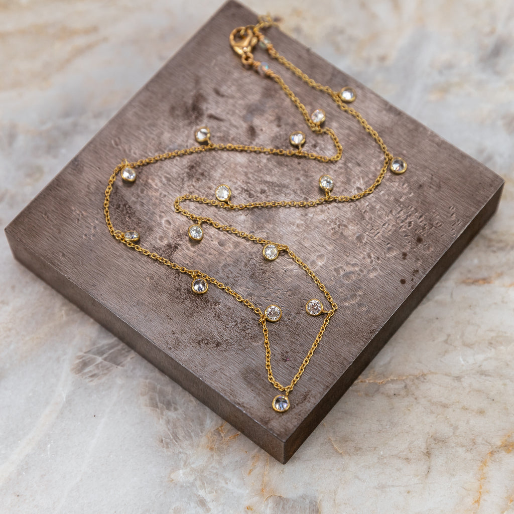 gold layering necklace