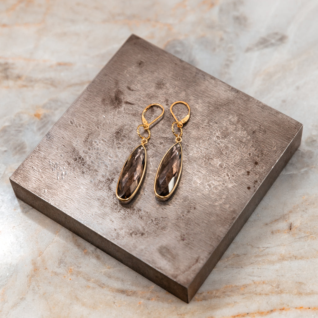 gold gemstone earrings