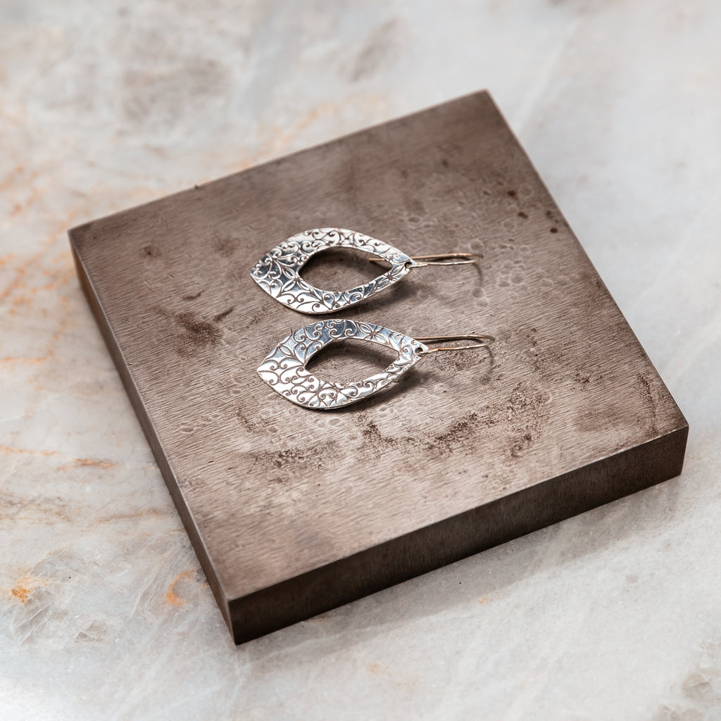 silver hoops unique