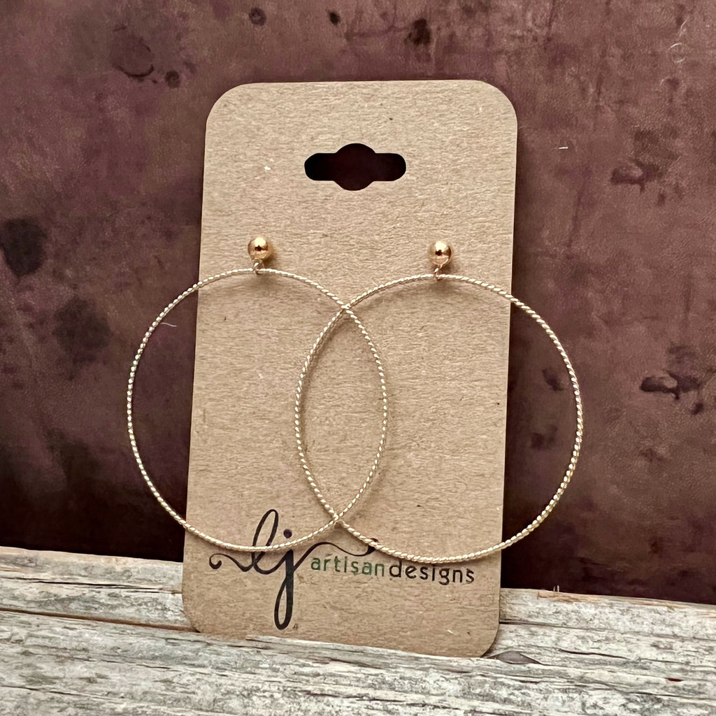 large gold hoop earrings