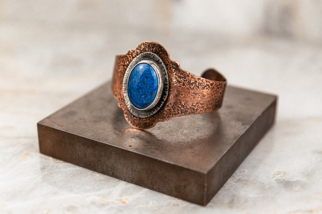 cool gemstone cuff for woman