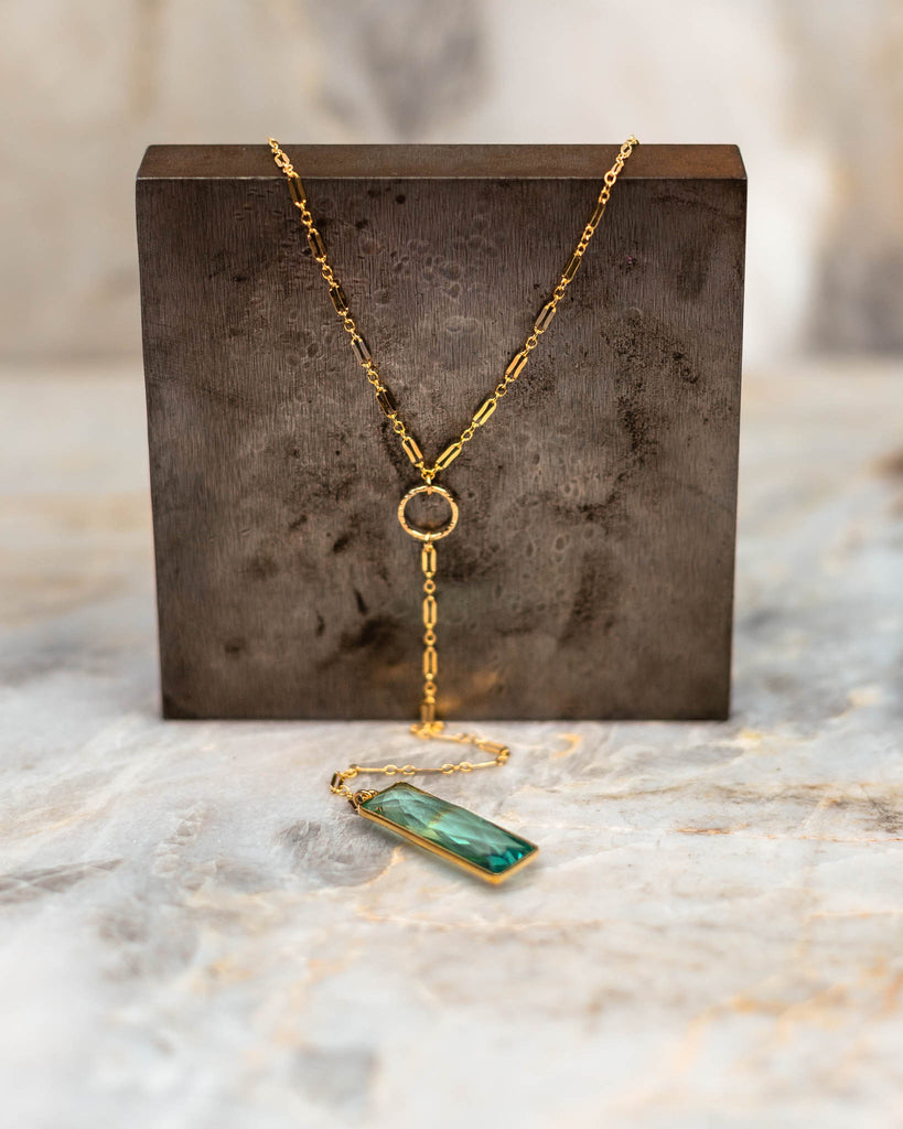 gorgeous gold long necklace