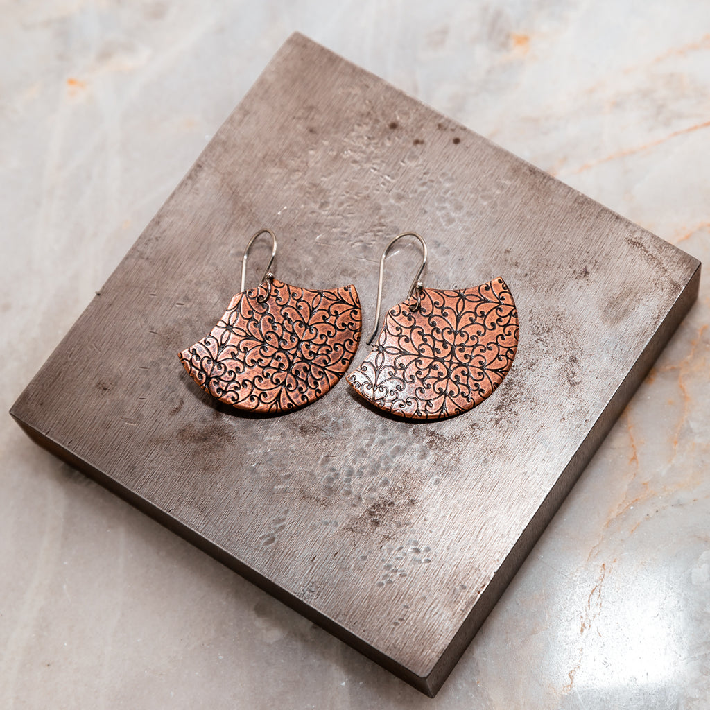 rustic style earrings