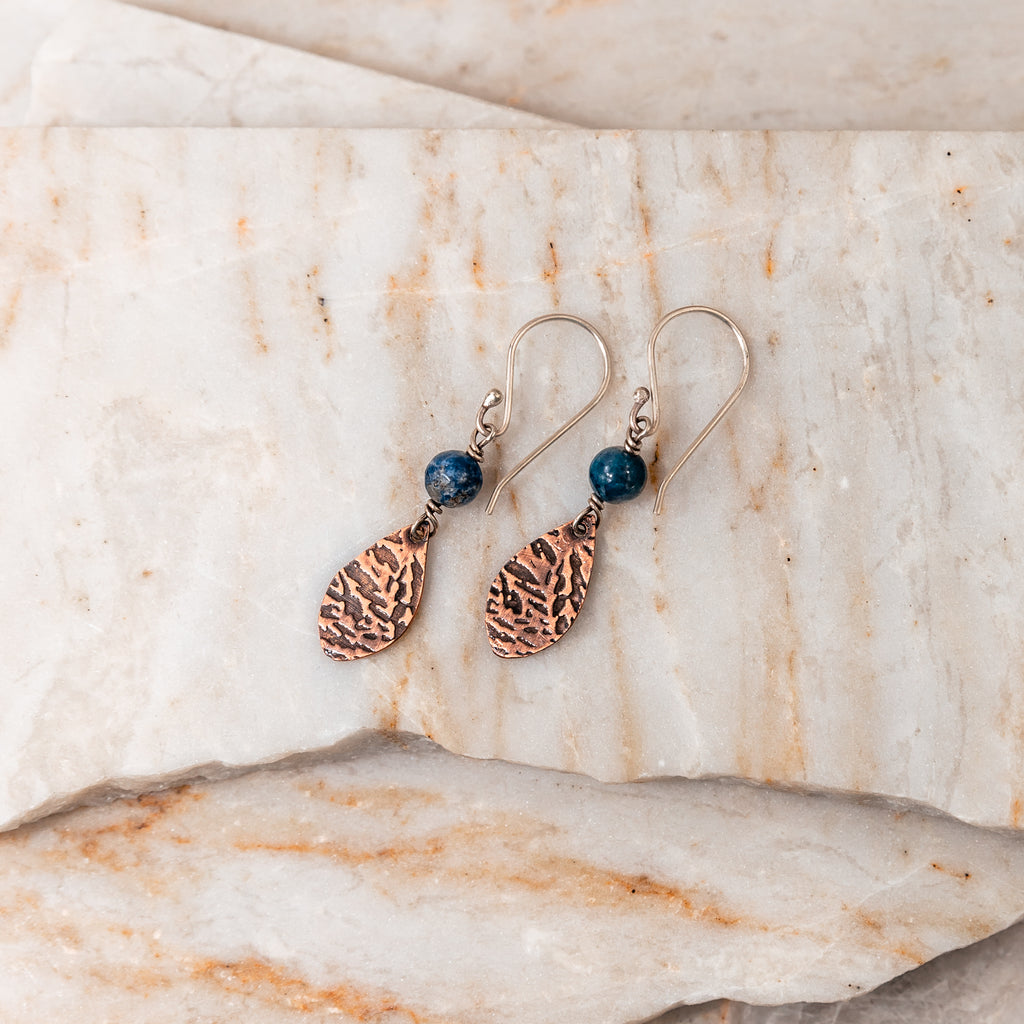 lapis lazuli stone earrings