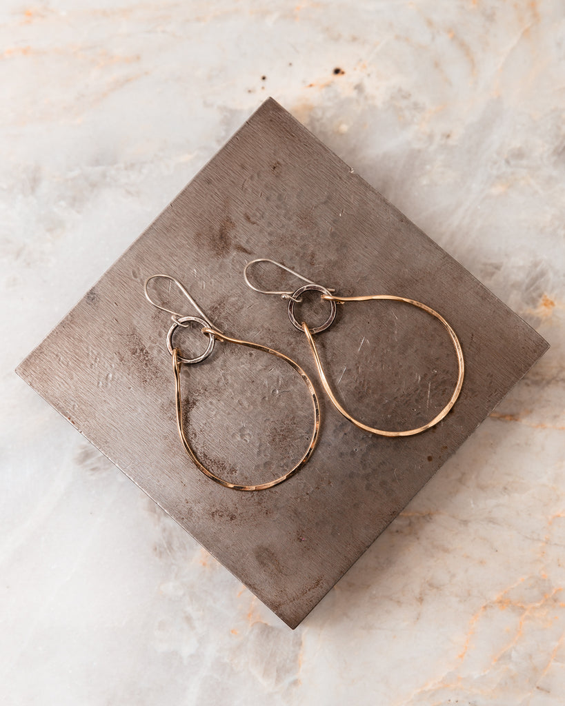 unique gold and silver earrings