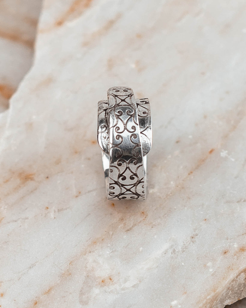 classic silver ring adjustable