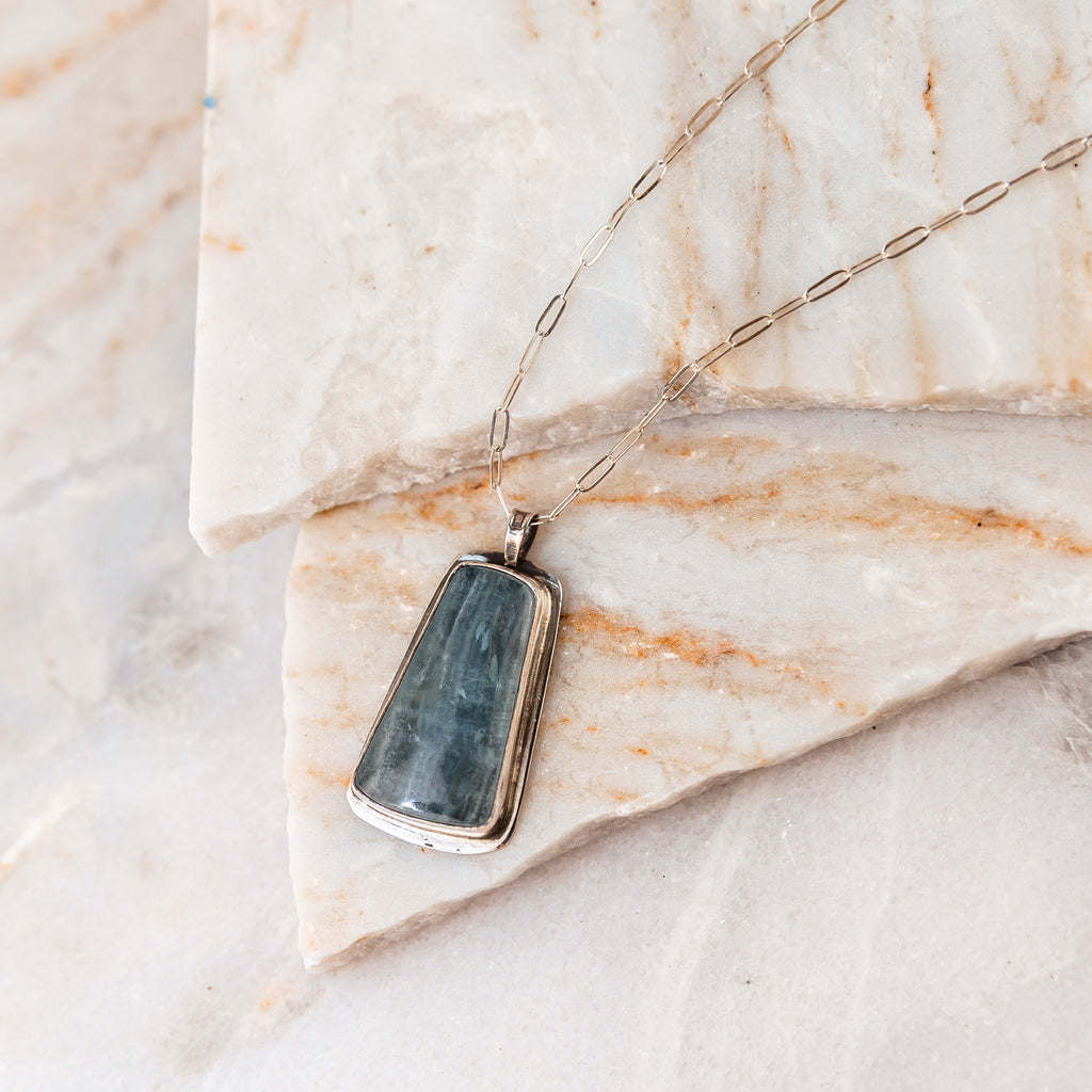 blue stone necklace