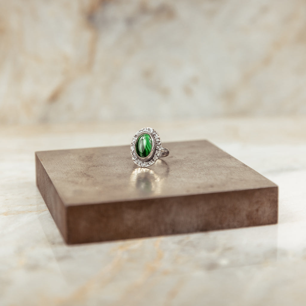 gorgeous malachite ring