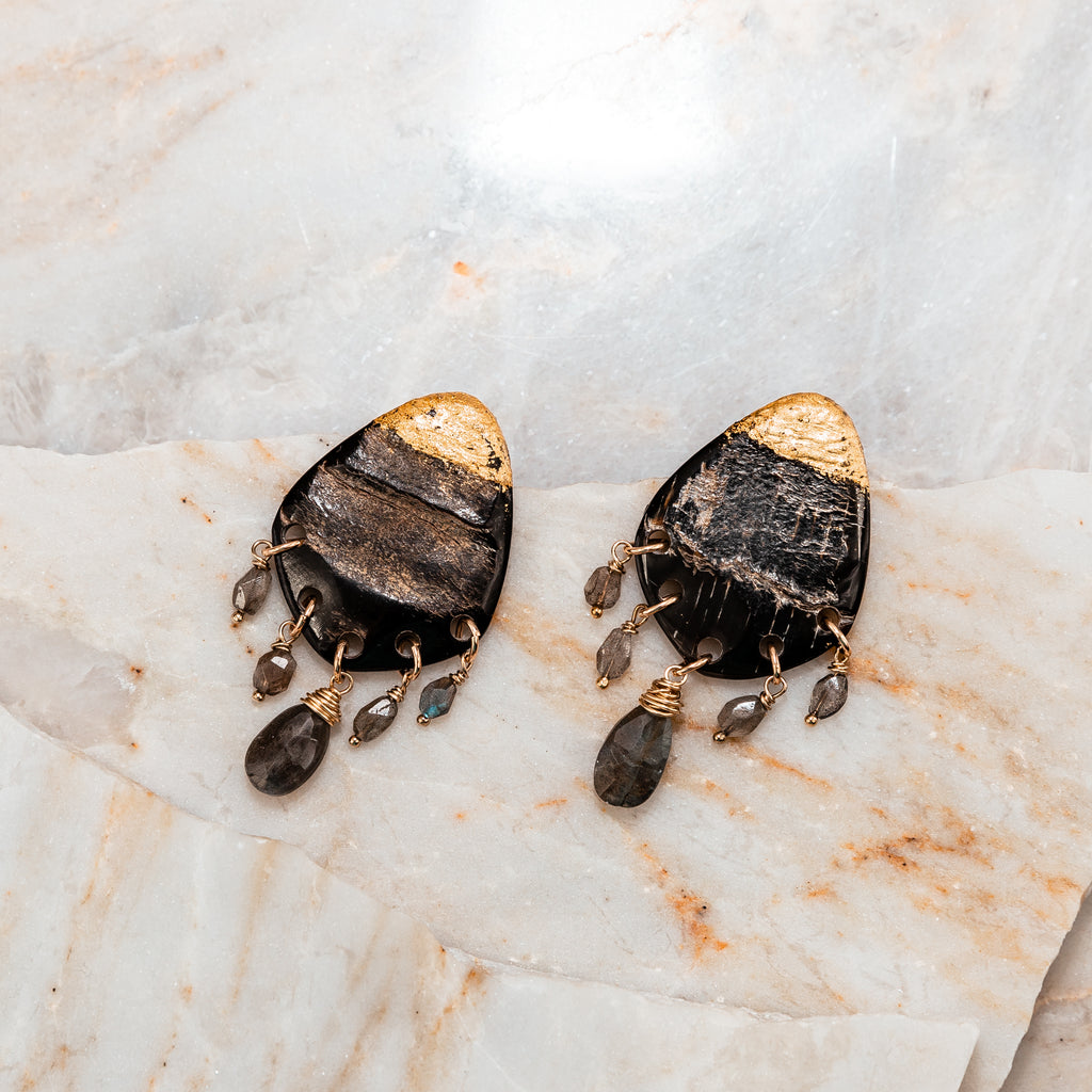 cool, organic elegant earrings