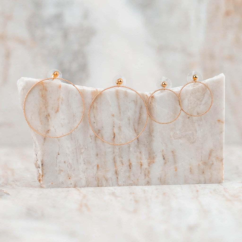 unique gold hoop earrings