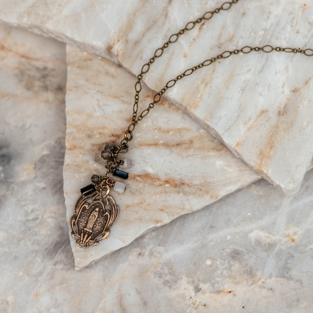 catholic mary necklace